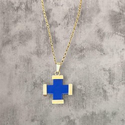 Dark Blue Greek Cross...