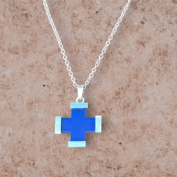 Dark Blue Greek Cross...